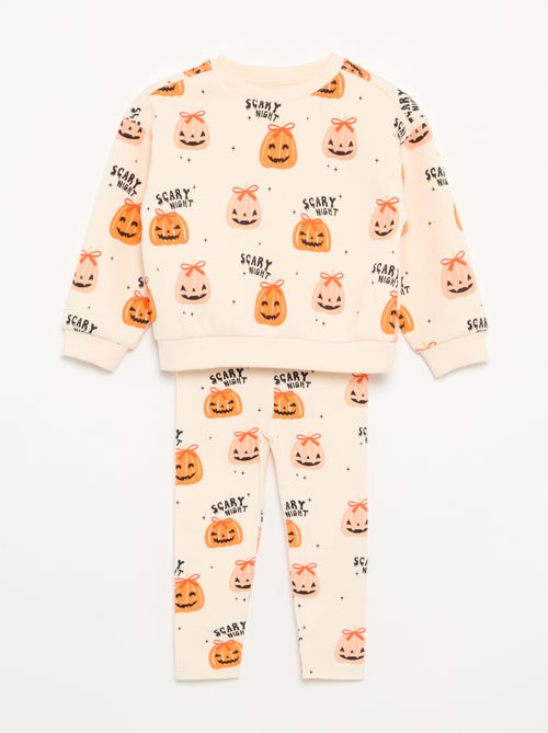 Conjunto de 2 peças 'Halloween' - Sweatshirt + legging - Kiabi