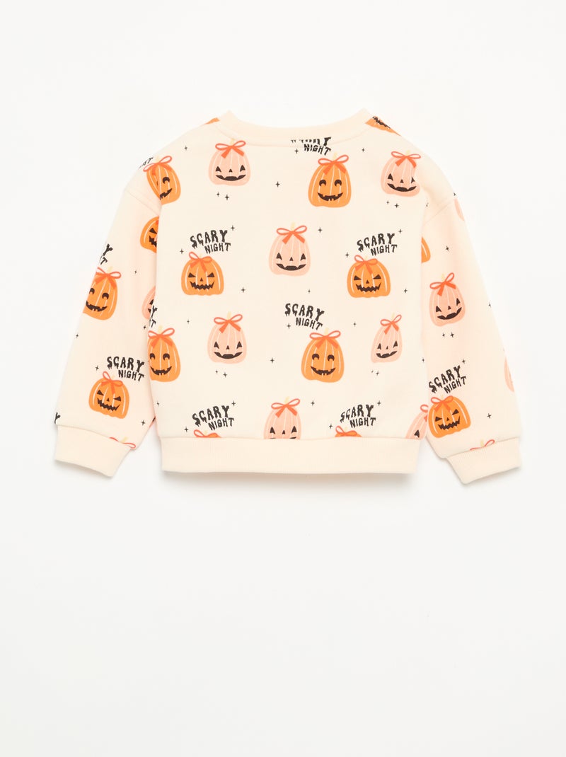 Conjunto de 2 peças 'Halloween' - Sweatshirt + legging Beige - Kiabi