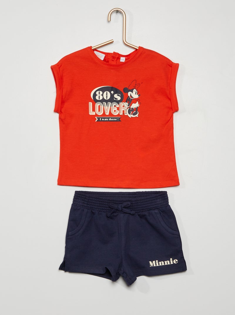 Conjunto de 2 peças 'Minnie' 'Disney' VERMELHO - Kiabi