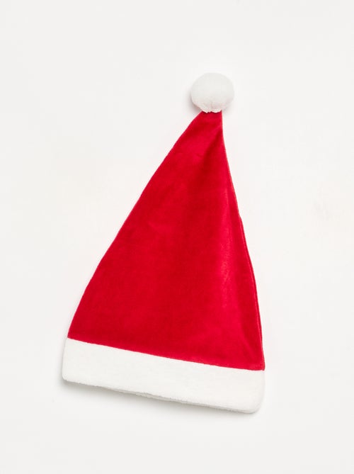 Conjunto de 2 peças 'Natal' em veludo - pijama macacão + gorro - Kiabi Conjunto de 2 peças 'Natal' em veludo - pijama macacão + gorro - Kiabi