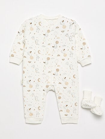 Conjunto de 2 peças \'Petit Béguin\' - Macacão + botinhas
