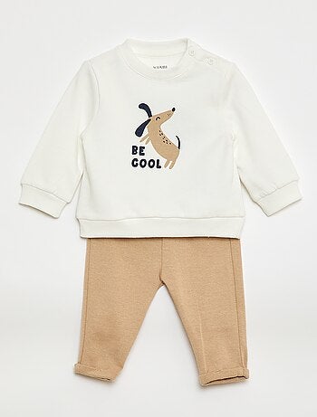 Conjunto de 2 peças sweatshirt + calças