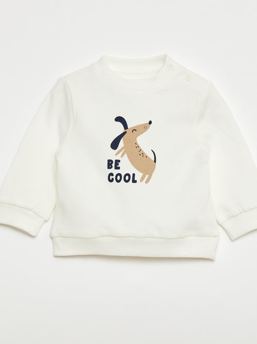 Conjunto de 2 peças  sweatshirt  + calças - Kiabi