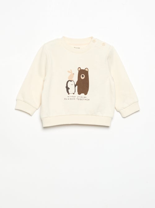 Conjunto de 2 peças  sweatshirt  + calças - Kiabi