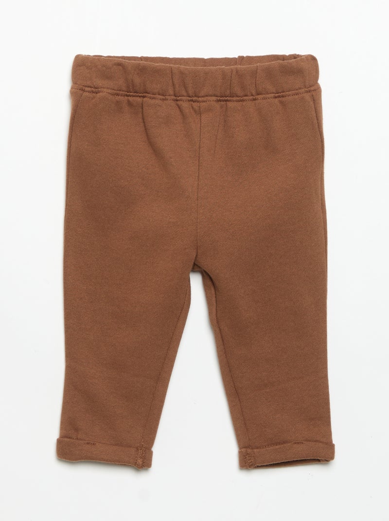Conjunto de 2 peças  sweatshirt  + calças Bege - Kiabi