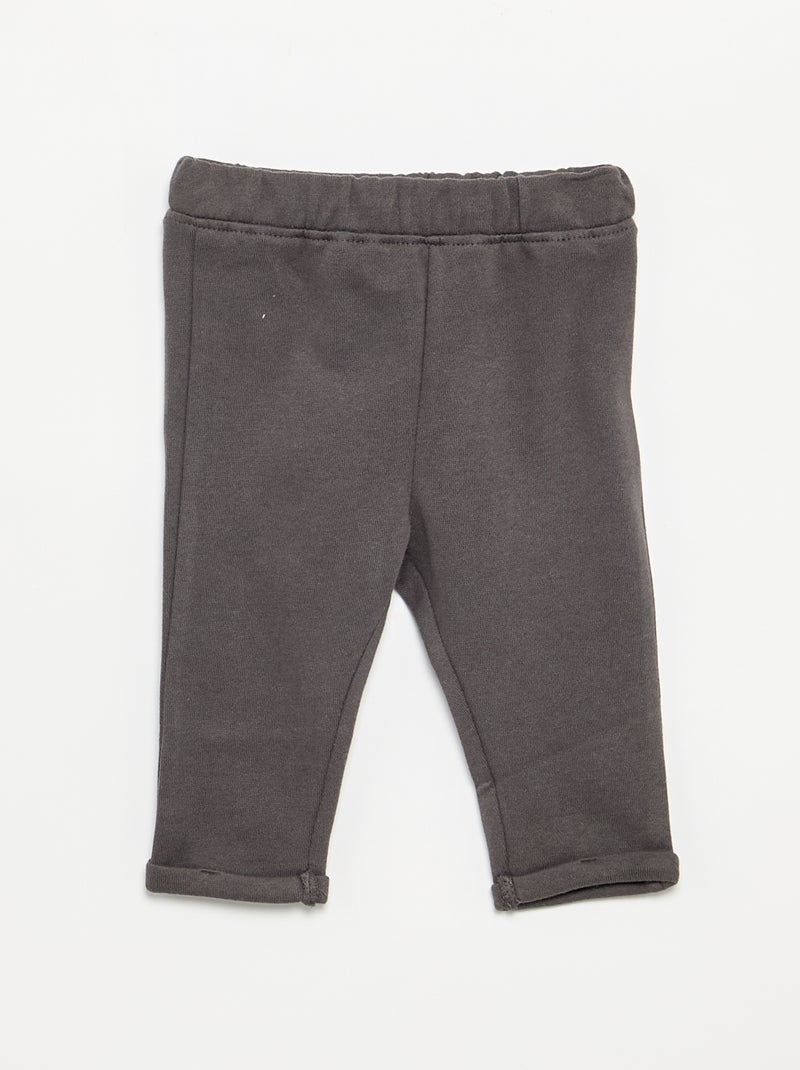 Conjunto de 2 peças  sweatshirt  + calças Bege - Kiabi