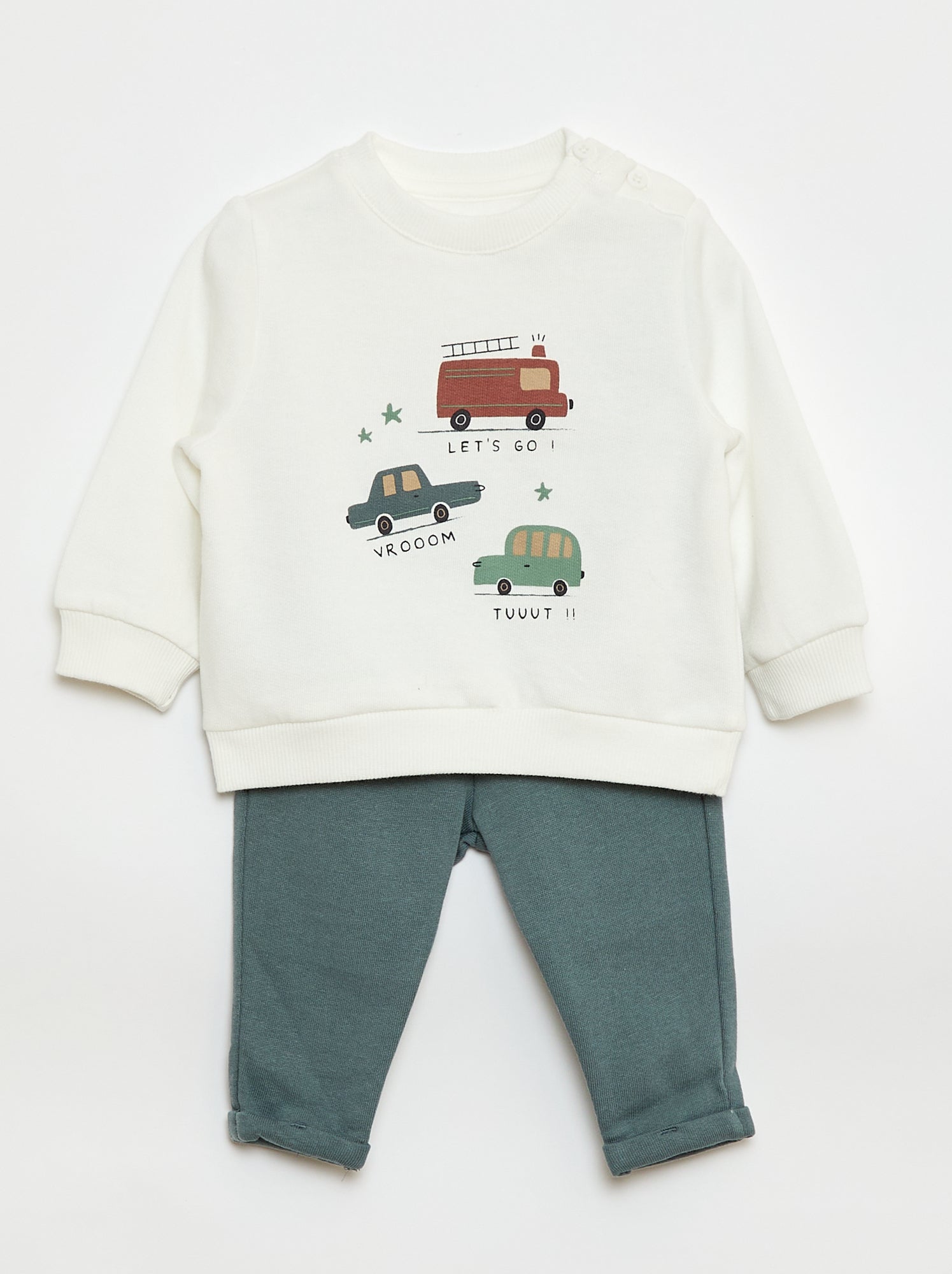 Conjunto de 2 peças sweatshirt + calças