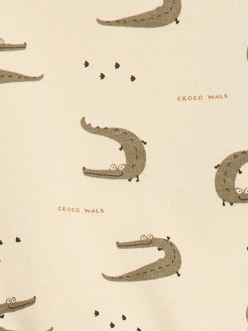 Conjunto de 2 peças  sweatshirt  + calças Branco - Kiabi