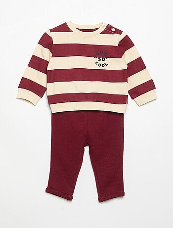 Conjunto de 2 peças sweatshirt + calças