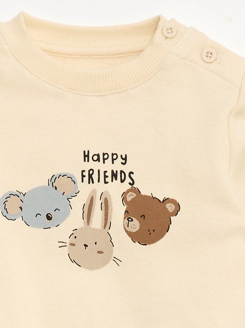 Conjunto de 2 peças  sweatshirt  + calças - Kiabi