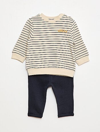 Conjunto de 2 peças sweatshirt + calças