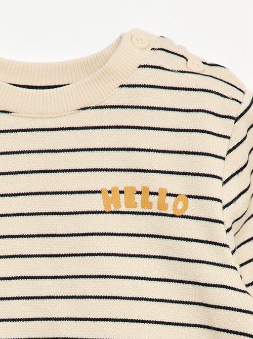 Conjunto de 2 peças  sweatshirt  + calças - Kiabi