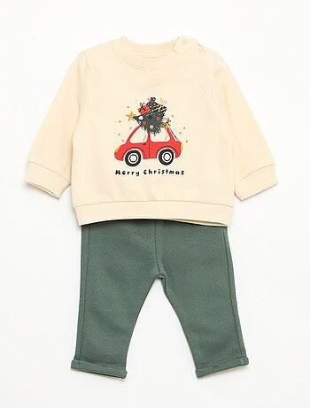 Conjunto de 2 peças sweatshirt + calças