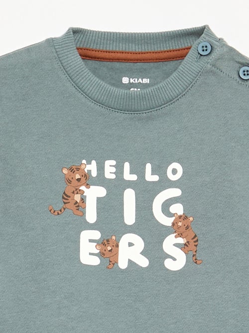 Conjunto de 2 peças  sweatshirt  + calças - Kiabi