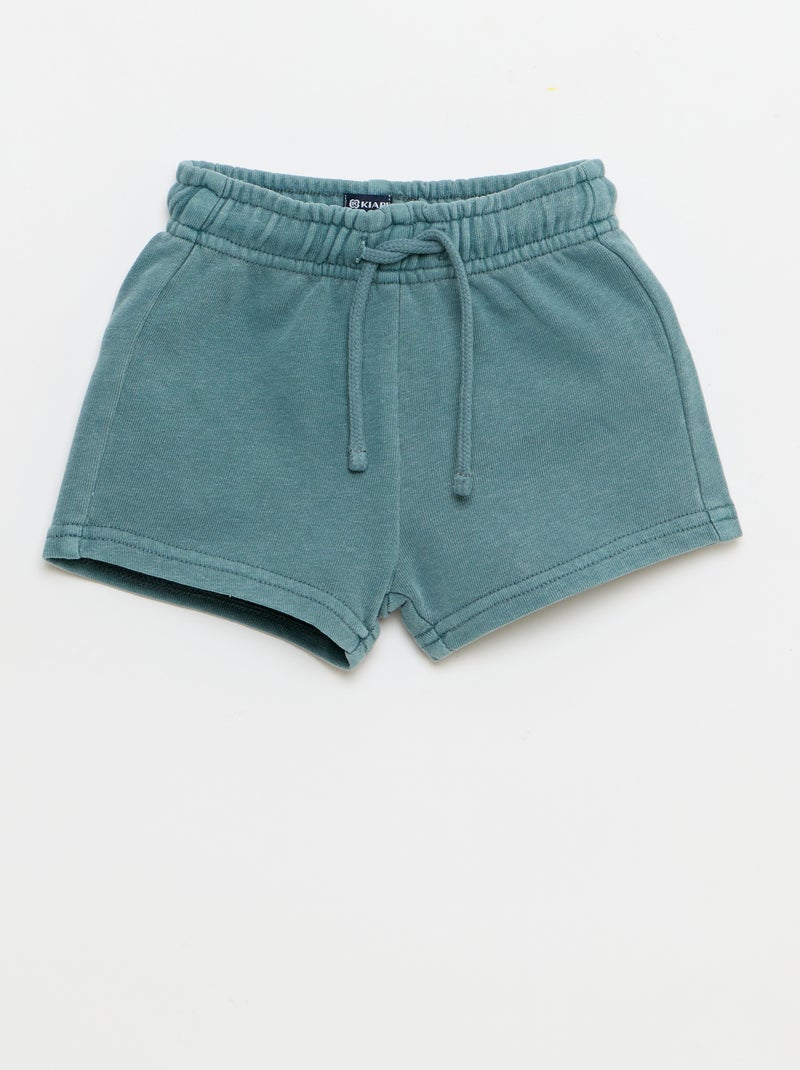 Conjunto de 2 peças: t-shirt bordada + calções Azul - Kiabi
