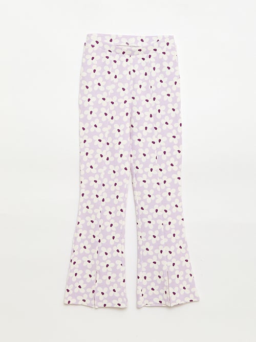 Conjunto de 2 peças: T-shirt + calças modelo flare - Kiabi