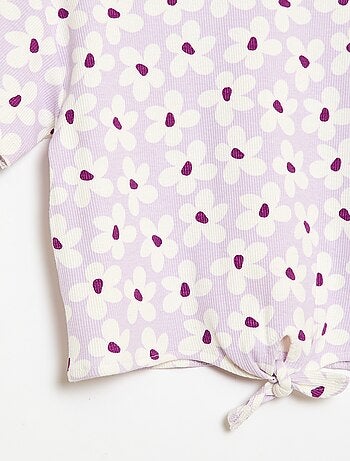 Conjunto de 2 peças T-shirt e calças flare