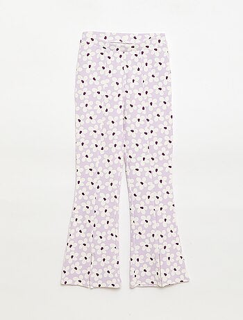 Conjunto de 2 peças T-shirt e calças flare
