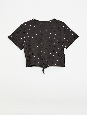 Conjunto de 2 peças T-shirt e calças flare