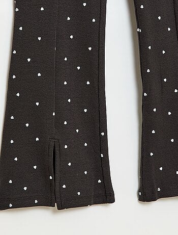 Conjunto de 2 peças T-shirt e calças flare