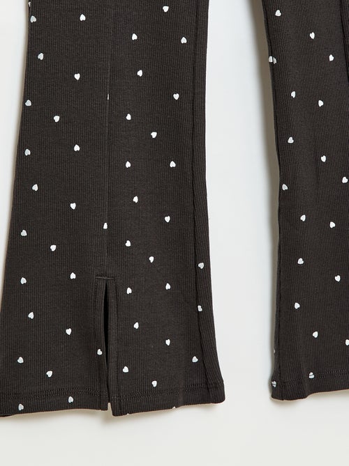 Conjunto de 2 peças T-shirt e calças flare - Kiabi