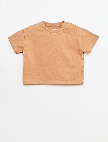 Conjunto de 2 peças: T-shirt + jardineiras