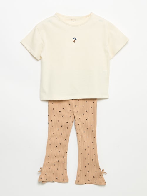 Conjunto de 2 peças T-shirt + legging - Kiabi