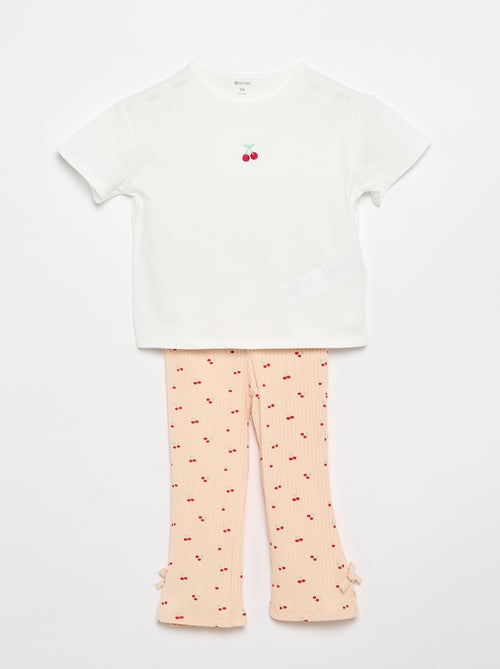 Conjunto de 2 peças T-shirt + legging - Kiabi