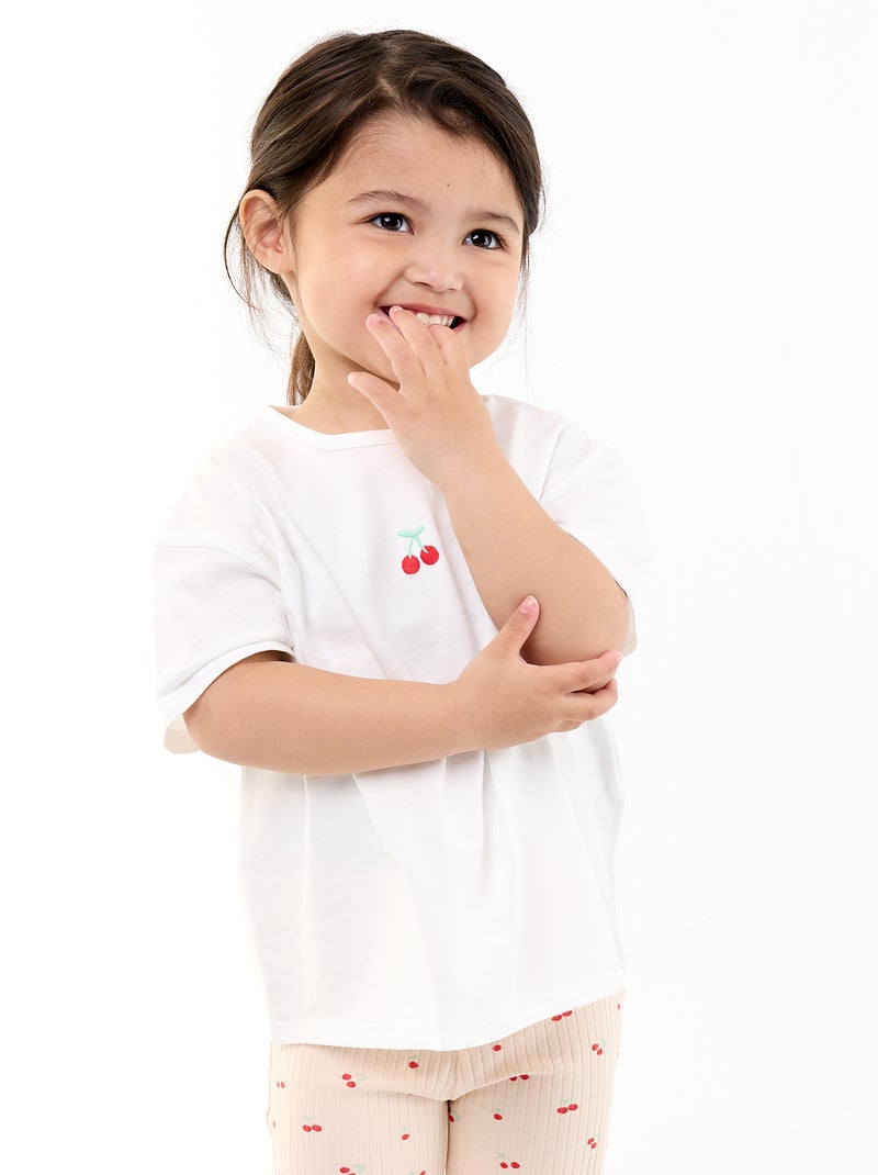 Conjunto de 2 peças T-shirt + legging Rosa - Kiabi