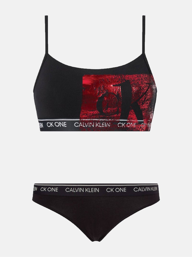 Conjunto de 2 peças (top e calças) - calvin klein Preto Vermelho - Kiabi