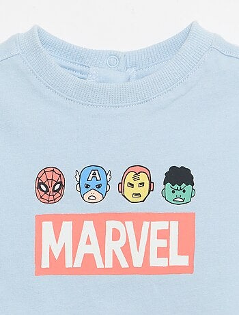 Conjunto de 2 peças top sem mangas + calções 'Marvel'