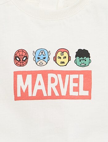 Conjunto de 2 peças top sem mangas + calções 'Marvel'
