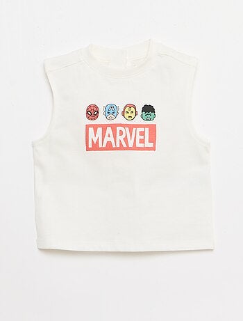 Conjunto de 2 peças top sem mangas + calções 'Marvel'