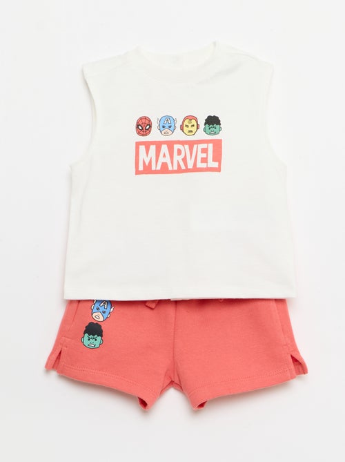 Conjunto de 2 peças top sem mangas + calções 'Marvel' - Kiabi