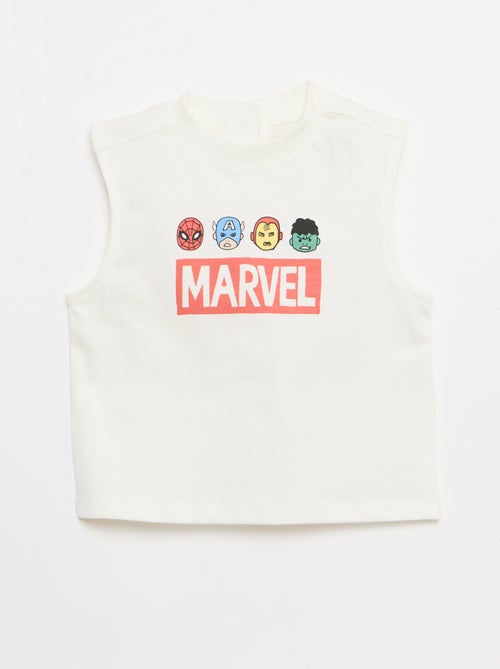 Conjunto de 2 peças top sem mangas + calções 'Marvel' - Kiabi