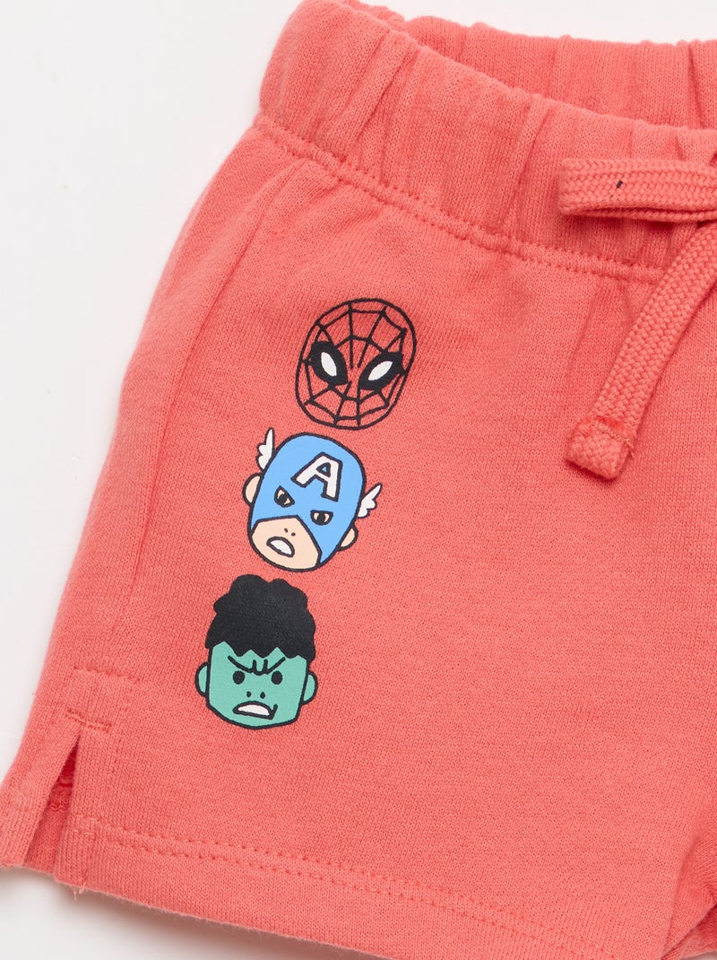 Conjunto de 2 peças top sem mangas + calções 'Marvel' Branco - Kiabi