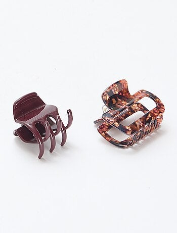Conjunto de 2 Pequenas Pinças de Cabelo