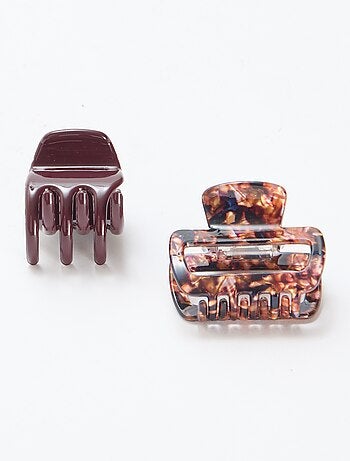 Conjunto de 2 Pequenas Pinças de Cabelo