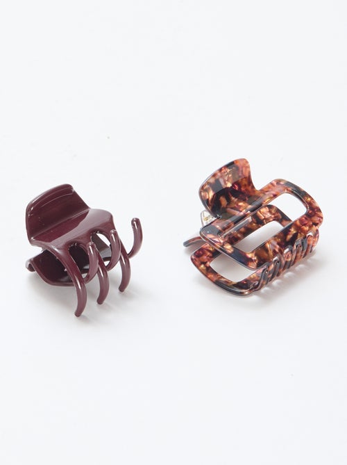 Conjunto de 2 Pequenas Pinças de Cabelo - Kiabi
