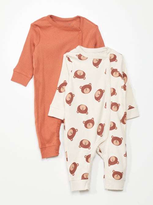 Conjunto de 2 pijamas - coleção fácil de vestir - Kiabi