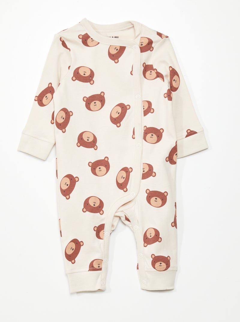 Conjunto de 2 pijamas - coleção fácil de vestir BEGE - Kiabi