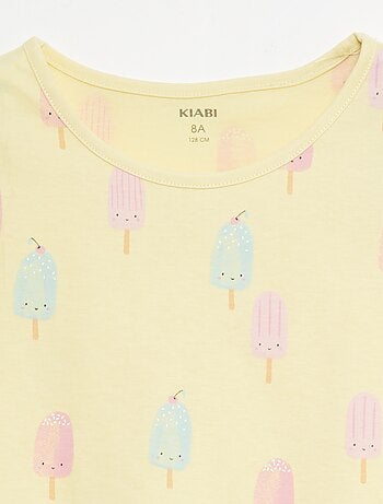 Pack de 2 conjuntos de pijama curto em jersey de algodão