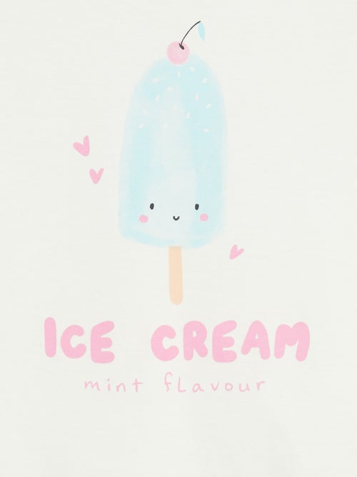 Conjunto de 2 pijamas curtos em jersey de algodão - Kiabi