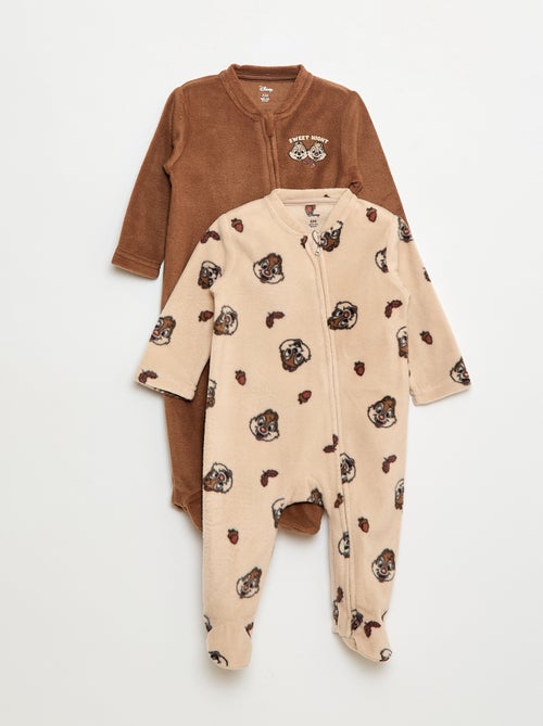 Conjunto de 2 pijamas em polar 'Stitch' - 2 peças - Kiabi