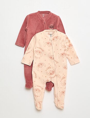 Conjunto de 2 pijamas em polar 'Stitch' - 2 peças