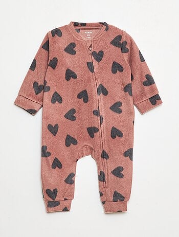 Conjunto de 2 pijamas macacão em polar - 2 peças