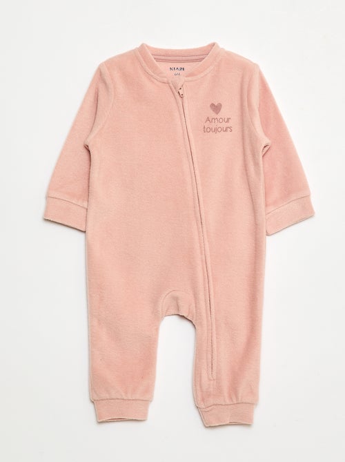 Conjunto de 2 pijamas macacão em polar - 2 peças - Kiabi