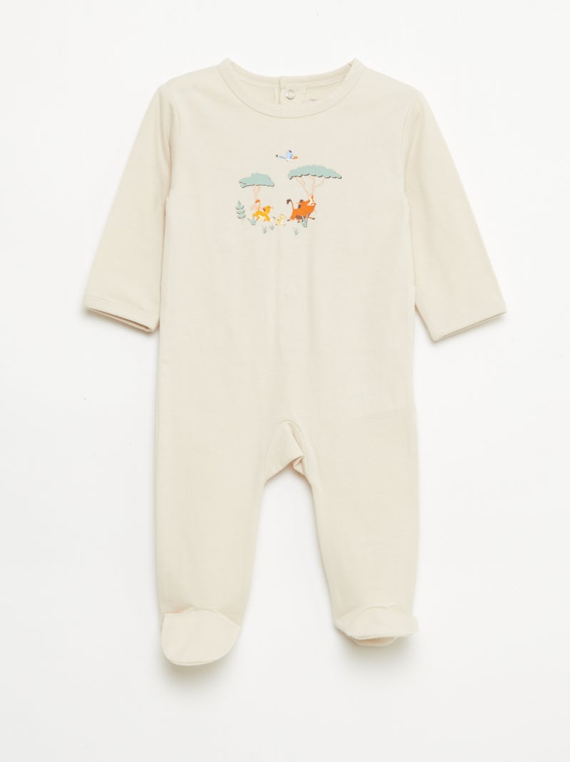Conjunto de 2 pijamas 'Simba' Bege - Kiabi