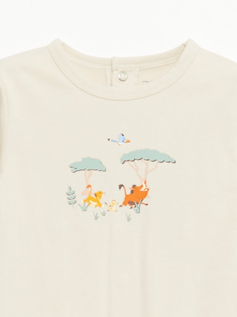 Conjunto de 2 pijamas 'Simba' Bege - Kiabi