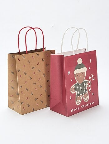 Conjunto de 2 sacos de papel